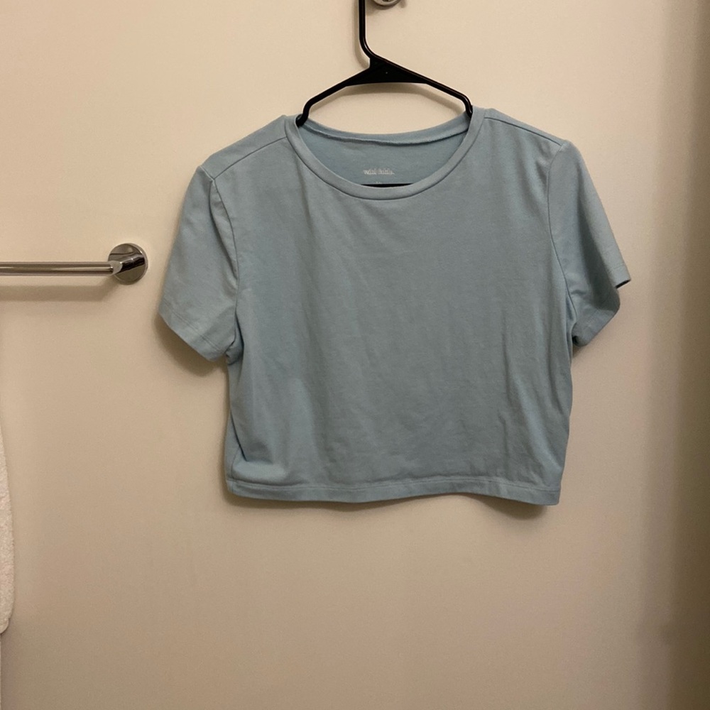 Baby Blue Crop Top